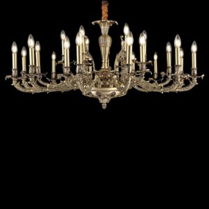 Đèn chùm nến Slister Ø1200*500mm - E14*24 - chất liệu: đồng thau