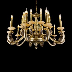 Đèn chùm nến Slister Ø960*H600mm - E14*20 - chất liệu: đồng thau