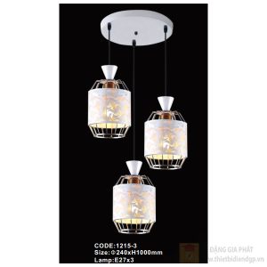 Đèn treo trần trang trí Slister Ø240*H1000mm - E27*3