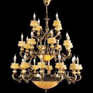 Đèn chùm nến Slister Ø1050*H1130mm - E14 + E27 - chất liệu: đồng thau