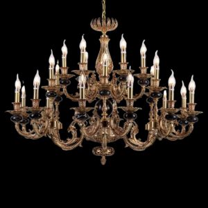 Đèn chùm nến Slister Ø1100*H800mm - E14*24 - chất liệu: đồng thau