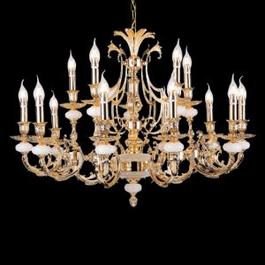 Đèn chùm nến Slister Ø900*H600mm - E14*15 - chất liệu: đồng thau