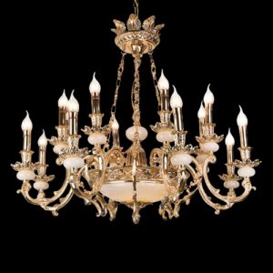 Đèn chùm nến Slister Ø900*H800mm - E14*16 - chất liệu: đồng thau