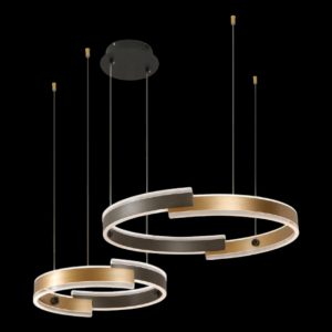 Đèn treo trang trí Slister Ø600+400mm - LED 76W - 3 CĐ