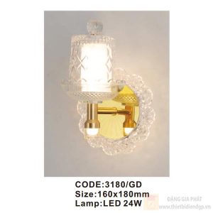 Đèn tường trong nhà Slister 160*180mm - LED 24W