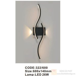 Đèn tường trong nhà Slister 600*140mm - LED 26W