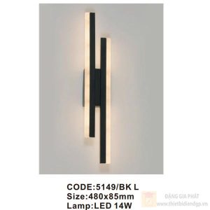 Đèn tường trong nhà Slister 480*85mm - LED 14W