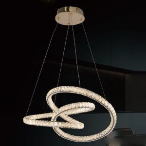 Đèn treo pha lê Slister 550*400mm - LED 58W - 3 CĐ