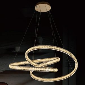 Đèn treo pha lê Slister Ø600mm - LED 160W - 3 CĐ