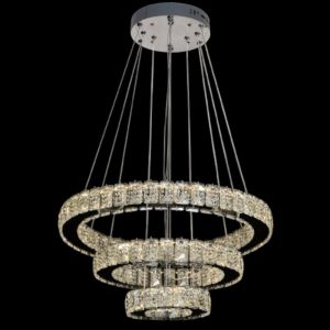Đèn treo pha lê Slister Ø500+300+200mm - LED 120W - 3 CĐ