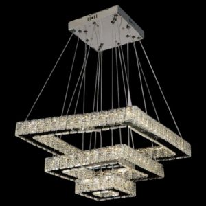 Đèn treo pha lê Slister Ø600+400+200mm - LED 140W - 3 CĐ