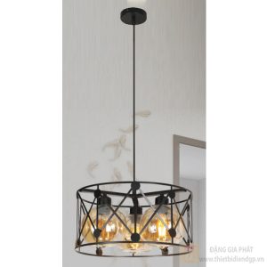 Đèn treo trần đế tròn trang trí Slister Ø400*H1000mm - E27*3