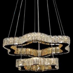 Đèn treo pha lê Slister Ø500+300mm - LED 95W - 3 CĐ