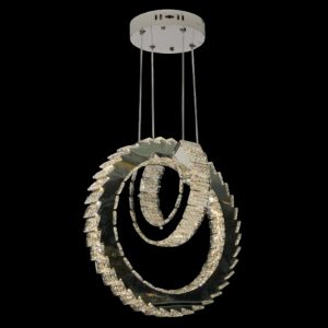 Đèn treo pha lê Slister Ø450+300mm - LED 198W - 3 CĐ