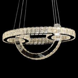 Đèn treo pha lê Slister Ø550+400mm - LED 135W - 3 CĐ