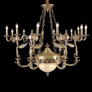Đèn chùm nến Slister Ø1200*900mm - E14*12 - chất liệu: đồng thau