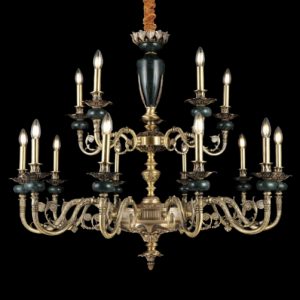 Đèn chùm nến Slister Ø1100*900mm - E14*15 - chất liệu: đồng thau