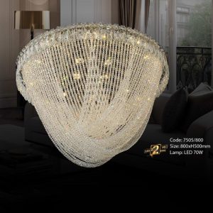 Đèn chùm pha lê Slister Ø800*H500mm Led 70W