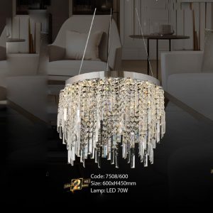 Đèn chùm pha lê Slister 600*H450mm Led 70W