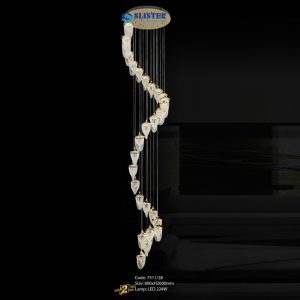 Đèn treo pha lê Slister 800*H2600mm Led 224W