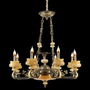 Đèn chùm nến Slister Ø820*H800mm - E14*8 - chất liệu: đồng thau