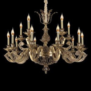 Đèn chùm nến Slister Ø940*H690mm - E14*15 - chất liệu: đồng thau