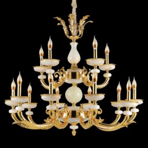 Đèn chùm nến Slister Ø840*H780mm - E14*15 - chất liệu: đồng thau