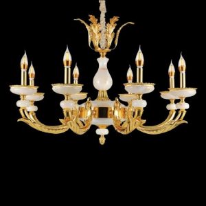 Đèn chùm nến Slister Ø820*H530mm - E14*8 - chất liệu: đồng thau