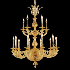 Đèn chùm nến Slister Ø950*H1010mm - E14*15 - chất liệu: đồng thau