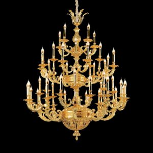 Đèn chùm nến Slister Ø1380*H1400mm - E14*44 - chất liệu: đồng thau