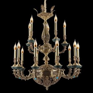 Đèn chùm nến Slister Ø950*H620mm - E14*15 - chất liệu: đồng thau