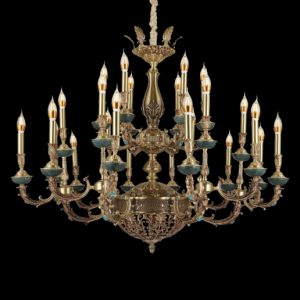 Đèn chùm nến Slister Ø1100*H1000mm - E14*24 - chất liệu: đồng thau