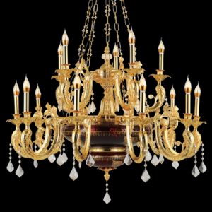 Đèn chùm đồng trang trí Slister Ø1140*H900mm - E14*15