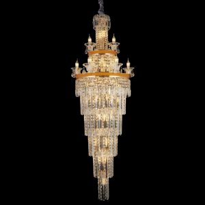 Đèn chùm pha lê Slister Ø650*H1850mm - LED 3 CĐ + E14