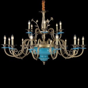 Đèn chùm nến Slister Ø1250*750mm - E14*18 - chất liệu: đồng thau