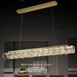 Đèn treo pha lê Slister L1000*H120mm - LED 37W - 3 CĐ