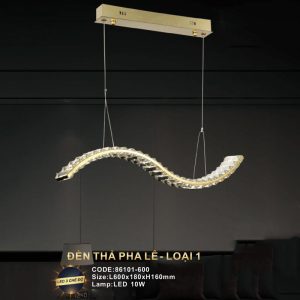 Đèn treo pha lê Slister L600*180*H160mm - LED 10W - 3 CĐ