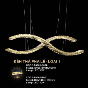 Đèn treo pha lê loại 1 Slister 86101 - LED 3 CĐ