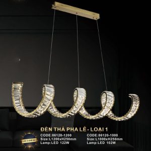 Đèn treo pha lê loại 1 Slister 86120 - LED 3 CĐ