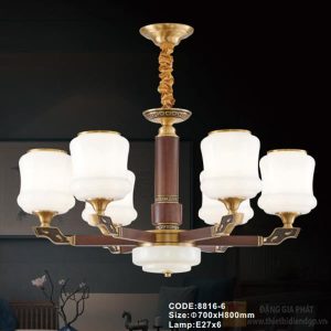Đèn chùm trang trí Slister Ø700*H800mm - E27*6