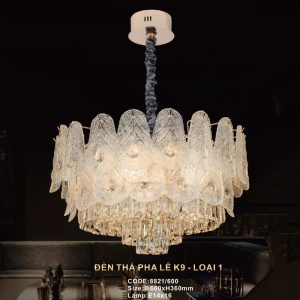 Đèn treo pha lê Slister Ø600*H360mm - E14*16