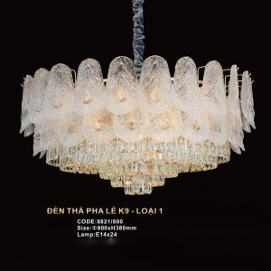 Đèn treo pha lê Slister Ø800*H380mm - E14*24