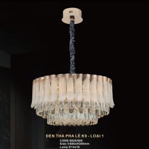 Đèn treo pha lê Slister Ø600*H300mm - E14*16