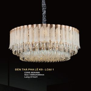 Đèn treo pha lê Slister Ø800*H300mm - E14*21