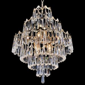 Đèn chùm pha lê Slister Ø500mm - LED 3 CĐ + E14