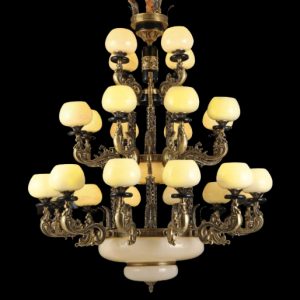 Đèn chùm nến Slister Ø1200*1500mm - E14*24 - chất liệu: đồng thau