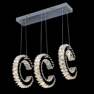 Đèn treo pha lê Slister Ø300+300+300mm - LED 70W - 3 CĐ