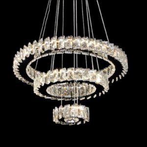 Đèn treo pha lê Slister Ø500+300+160mm - LED 95W - 3 CĐ