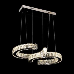 Đèn treo pha lê Slister Ø350+350mm - LED 70W - 3 CĐ