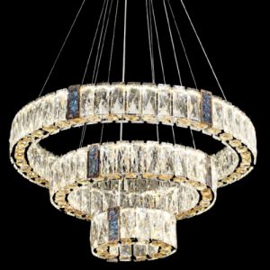 Đèn treo pha lê Slister Ø600+400+200mm - LED 142W - 3 CĐ